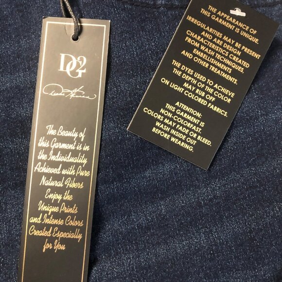 DG2 Diane Gilman Dark Blue Indigo Jeans Womens 26W Petite Stretch Ultra Skinny - Picture 7 of 8